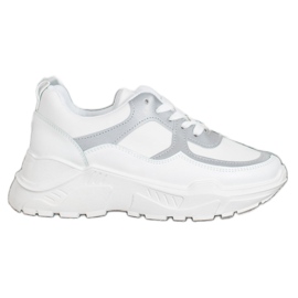 SHELOVET Stílusos cipők fehér szürke