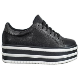 Seastar Cipők a divat platformon fekete Seastar Cipők a divat platformon fekete