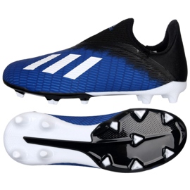 Adidas X 19.3 Ll Fg Jr EG9840 futballcipő fekete fekete