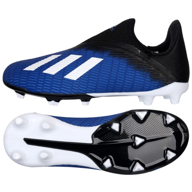 Adidas X 19.3 Ll Fg Jr EG9840 futballcipő fekete fekete