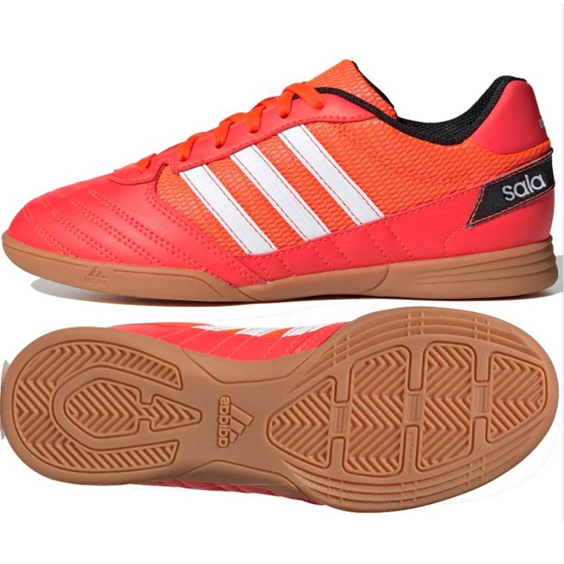 Belső cipő adidas Super Sala Jr FV2639 piros narancs és vörös