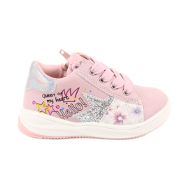 American Club GC15 csillagos sportcipő lányoknak rózsaszín szürke