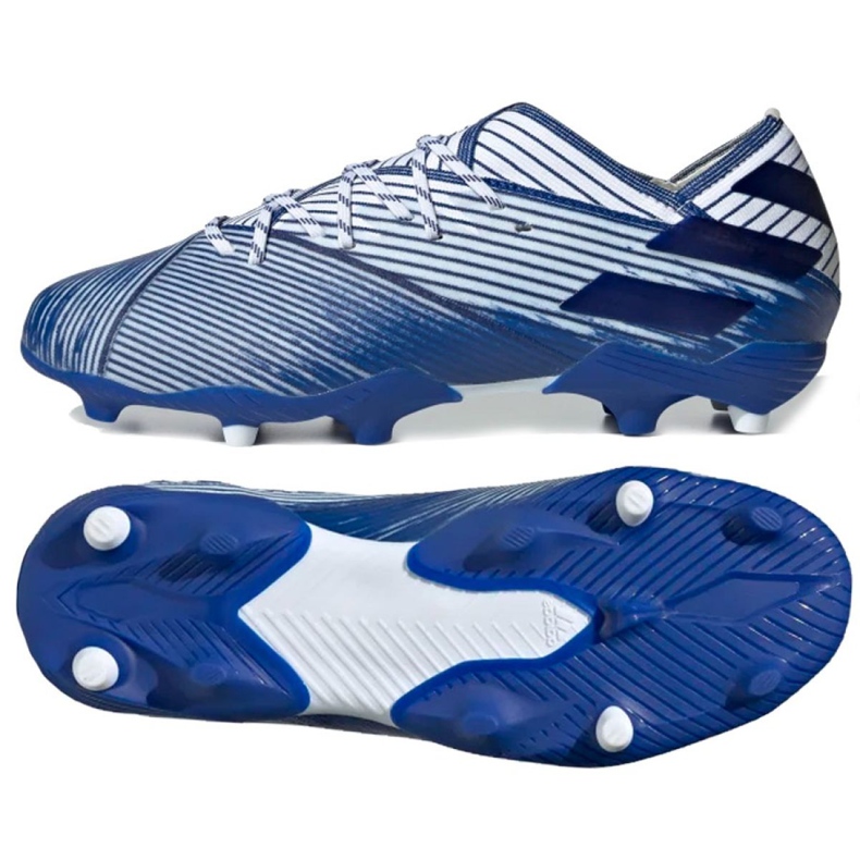Adidas Nemeziz 19.1 Fg Jr EG7238 futballcipő sokszínű fehér