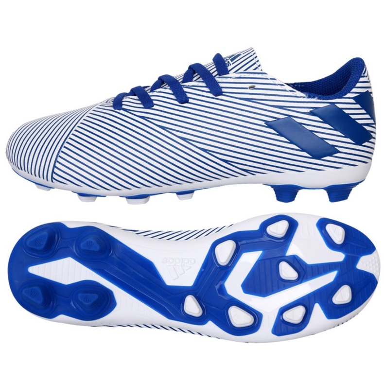 Az adidas Nemeziz 19.4 FxG Jr EF1740 futballcipő sokszínű fehér