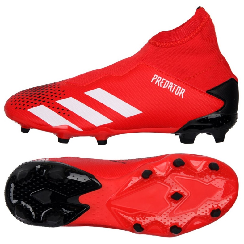 Adidas Predator 20.3 Ll Fg Jr EF1907 futballcipő piros piros