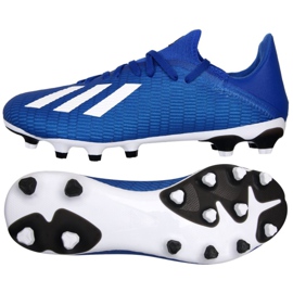 Adidas X 19.3 Mg M EG1493 futballcipő kék kék
