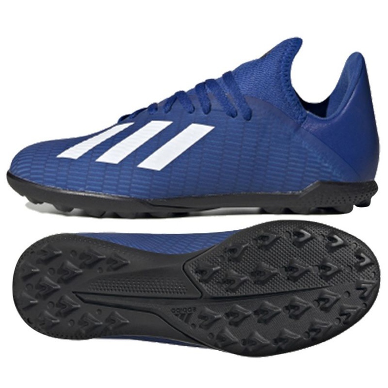 Adidas X 19.3 Tf Jr EG7172 futballcipő kék kék