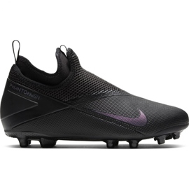Nike Phantom Vsn 2 Academy Df FG / MG Jr CD4059-010 futballcipő fekete fekete Nike Phantom Vsn 2 Academy Df FG / MG Jr CD4059-010 futballcipő fekete fekete