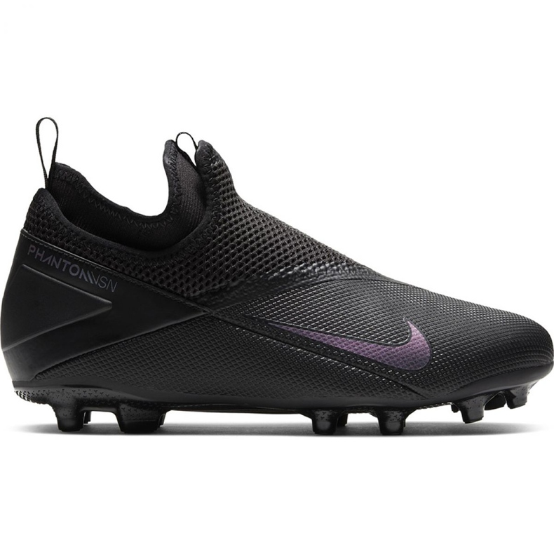 Nike Phantom Vsn 2 Academy Df FG / MG Jr CD4059-010 futballcipő fekete fekete Nike Phantom Vsn 2 Academy Df FG / MG Jr CD4059-010 futballcipő fekete fekete