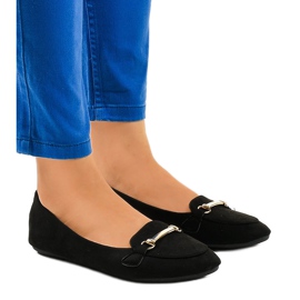 Fekete mokaszin balerinák 2S2018-56