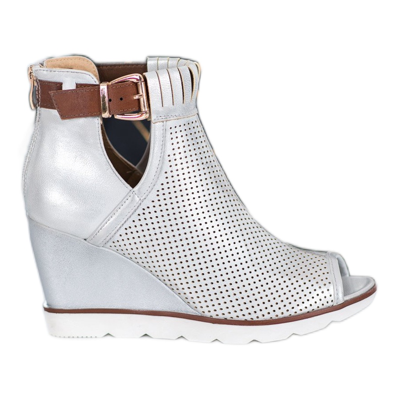 Filippo Ezüst bokacsizma szürke