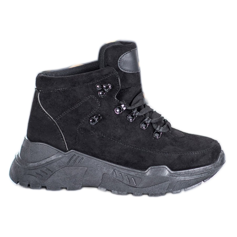 Queentina Velúr cipők fekete