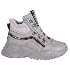 Queentina Meleg cipők szürke Queentina Meleg cipők szürke