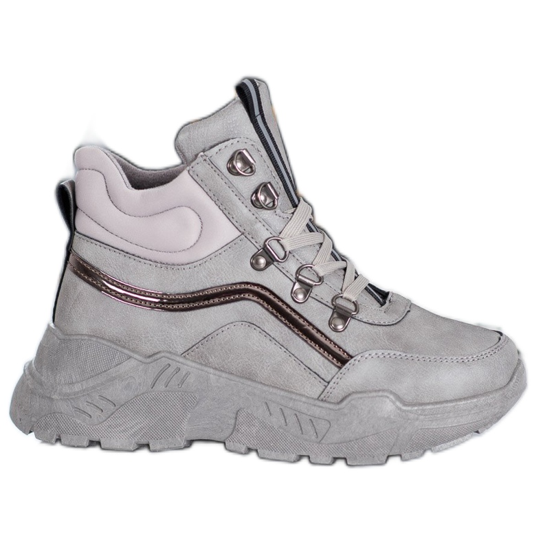 Queentina Meleg cipők szürke