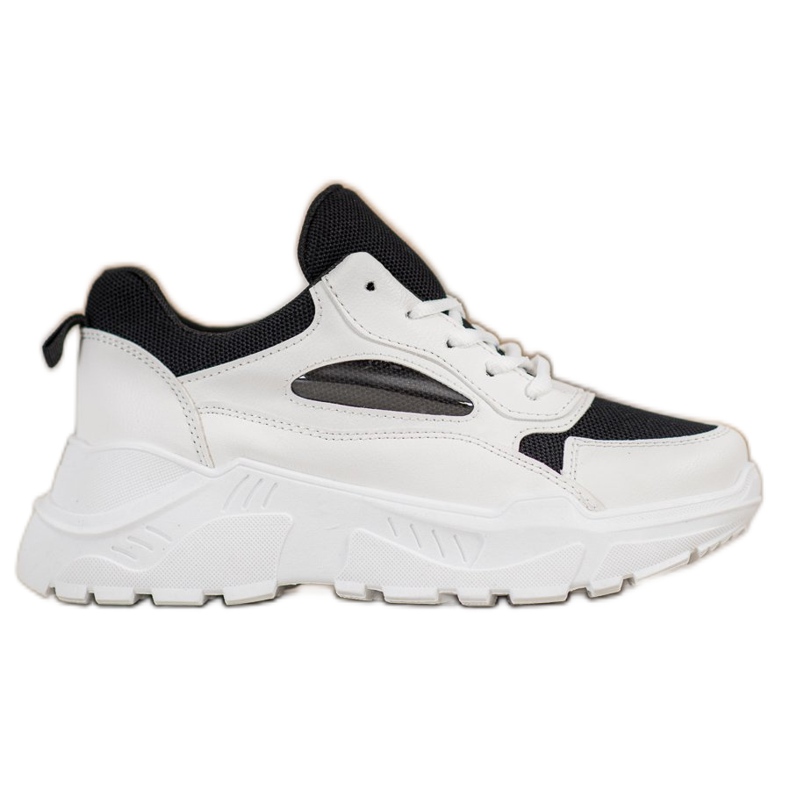 SHELOVET Kényelmes cipők fehér fekete