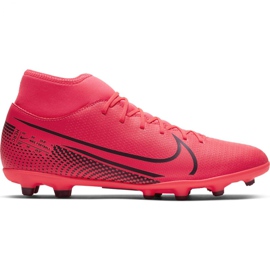 Nike Mercurial Superfly 7 Club FG / MG M AT7949-606 futballcipő piros piros Nike Mercurial Superfly 7 Club FG / MG M AT7949-606 futballcipő piros piros