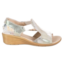 Evento Arany bőr szandál aranysárga Evento Arany bőr szandál aranysárga