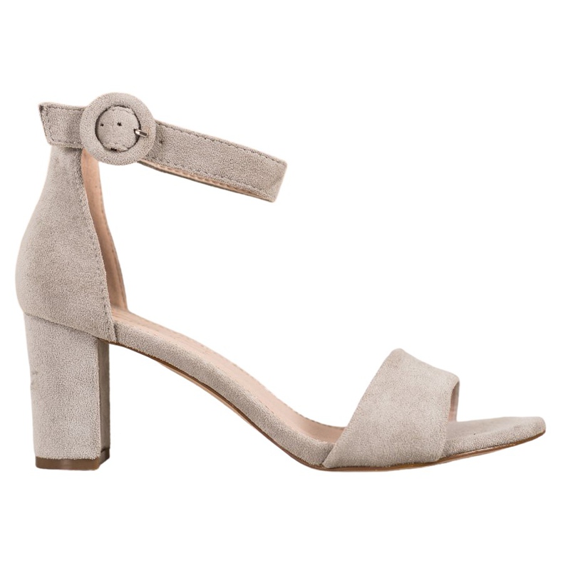 Evento Klasszikus magas sarkú szandál szürke