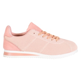 SHELOVET Kötve Cipő A Platformon narancssárga rózsaszín