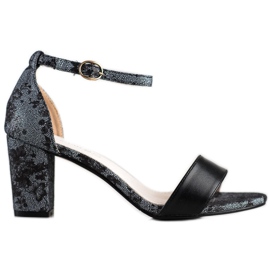 Goodin Stílusos szandál csipkével fekete Goodin Stílusos szandál csipkével fekete