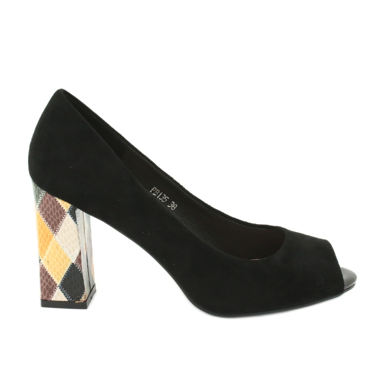 Suede szivattyúk Sergio Leone PB135 fekete