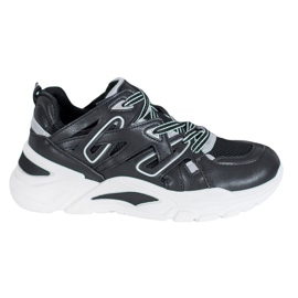 Small Swan Kényelmes Eco bőr cipők fekete