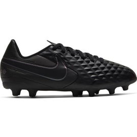 Nike Tiempo Legend 8 Club FG / MG Jr AT5881-010 futballcipő fekete fekete