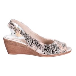 Sergio Leone Wedge szandál barna sárga Sergio Leone Wedge szandál barna sárga