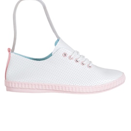 SHELOVET Könnyű áttört cipők fehér