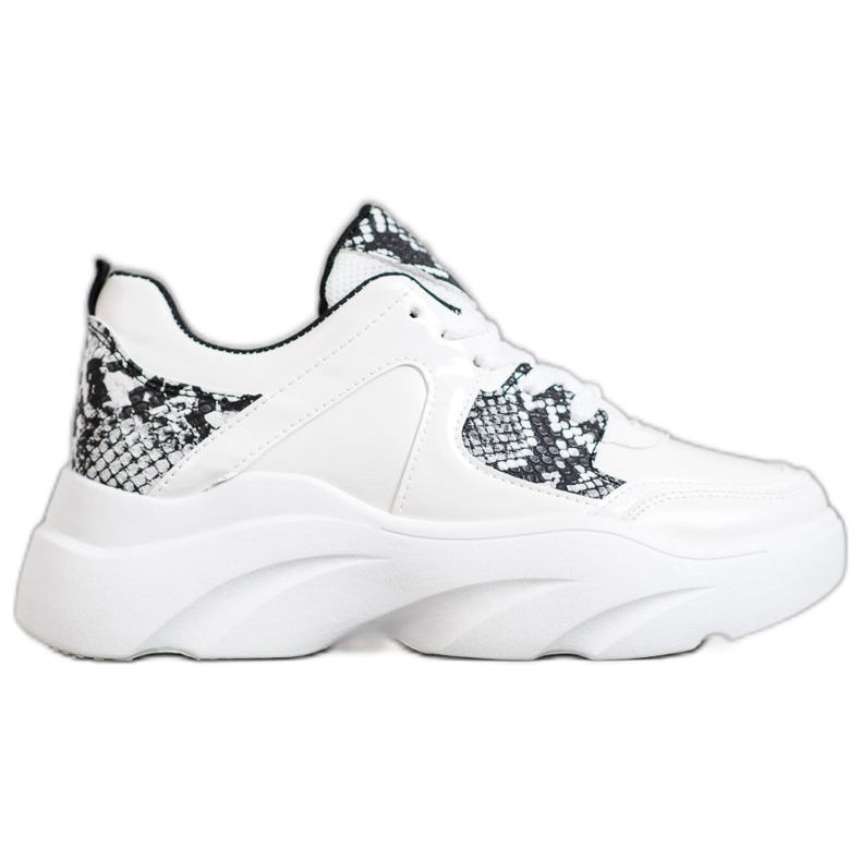 Weide Divatos Eco bőr cipők fehér