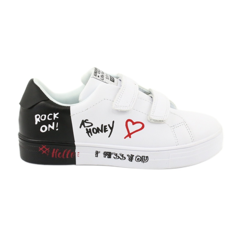 American Club ES05 fehér és fekete cipők