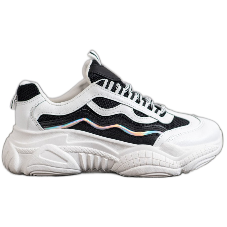 SHELOVET Cipők a platformon fehér fekete