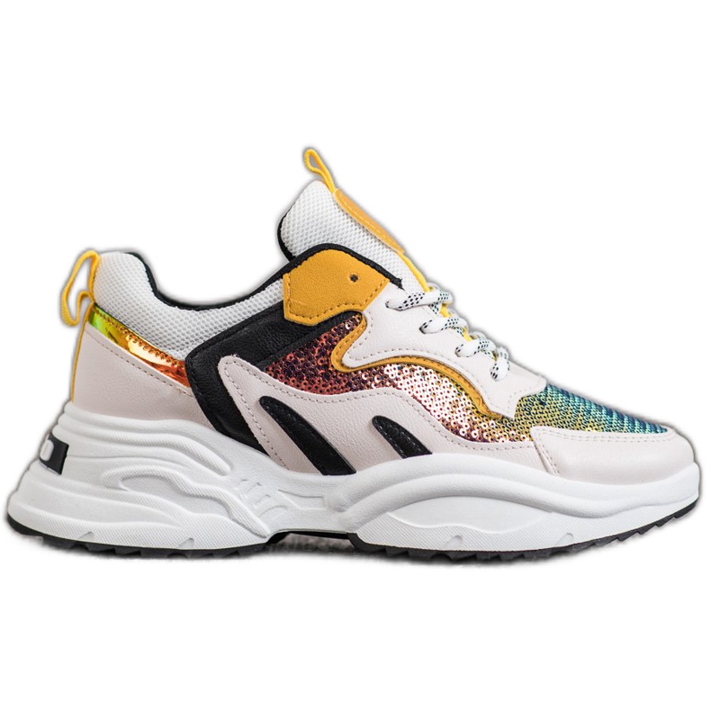 Weide Divatos cipők flitterekkel sokszínű