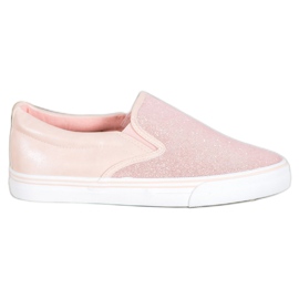 Yes Mile Pink Slip On Cipők rózsaszín Yes Mile Pink Slip On Cipők rózsaszín