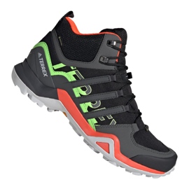 Adidas Terrex Swift R2 Mid Gtx Hiking M FU7603 cipő fekete sokszínű Adidas Terrex Swift R2 Mid Gtx Hiking M FU7603 cipő fekete sokszínű