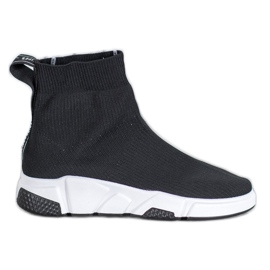 SHELOVET Fekete Slip On Cipő