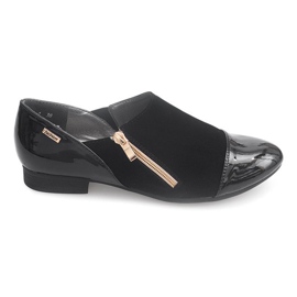 Klasszikus cipő 2060A cipzárral fekete