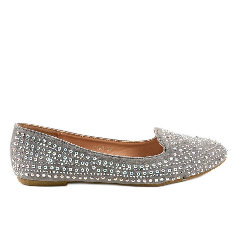 Szürke balerina naplopók F160 díszítéssel