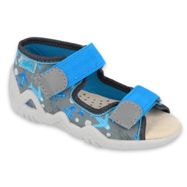 Befado sárga gyermekcipő 350P007 kék szürke