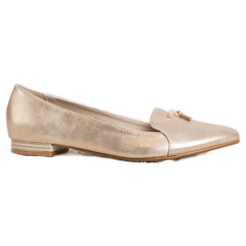 Goodin Fényes arany balerinák aranysárga