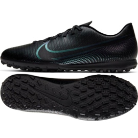 Nike Mercurial Vapor 13 Club Tf M AT7999-010 futballcipő sokszínű fekete Nike Mercurial Vapor 13 Club Tf M AT7999-010 futballcipő sokszínű fekete