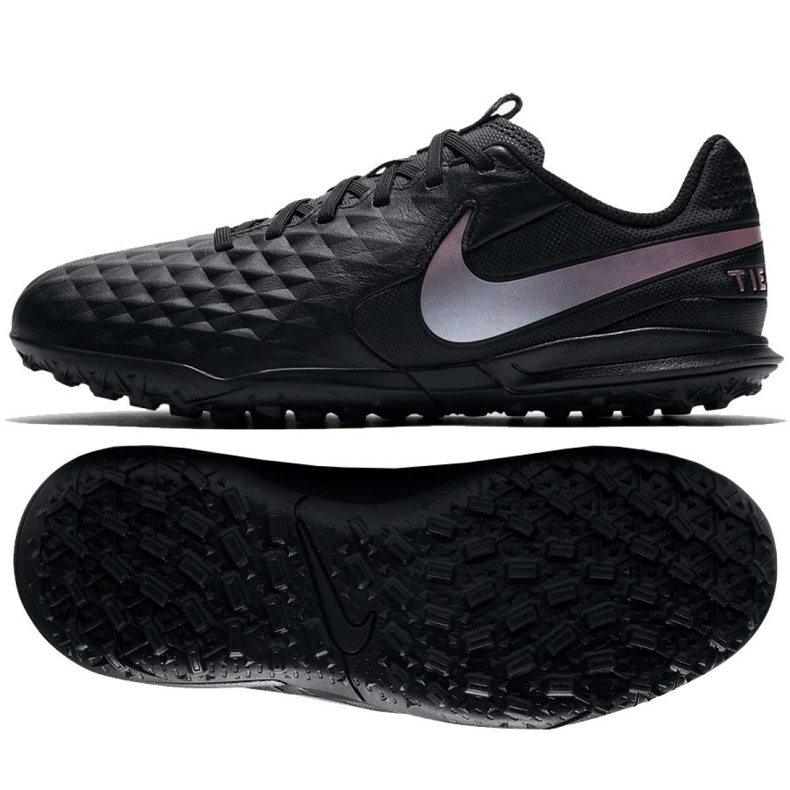 Nike Tiempo Legend 8 Academy Ic Jr AT5736-010 futballcipő sokszínű fekete Nike Tiempo Legend 8 Academy Ic Jr AT5736-010 futballcipő sokszínű fekete
