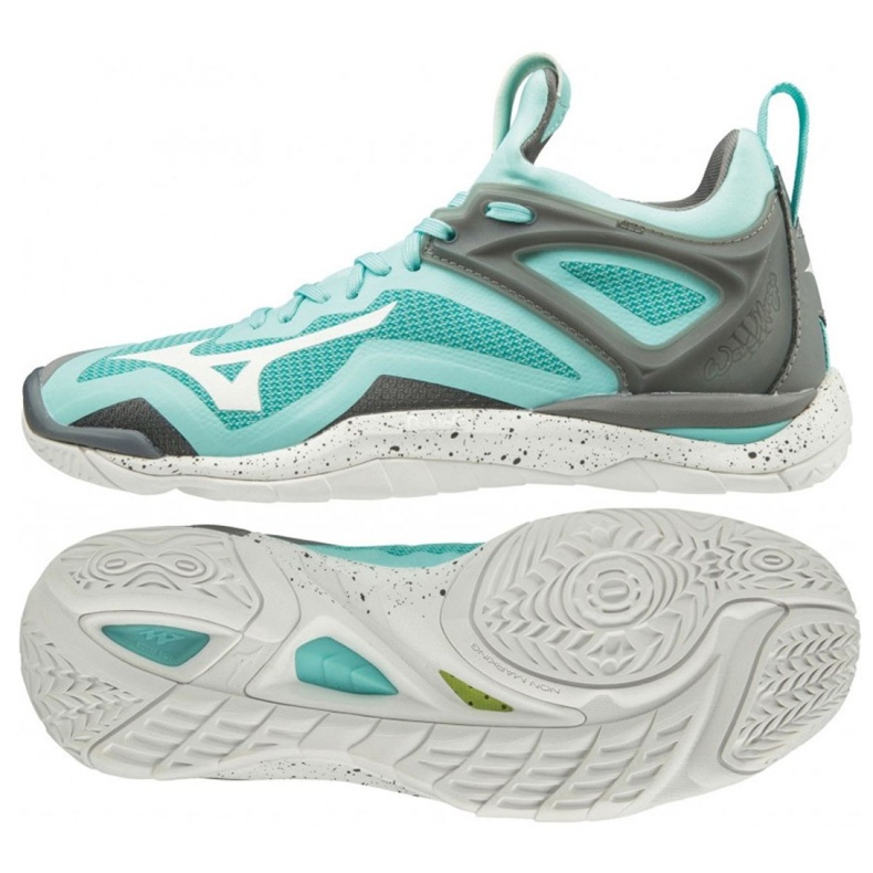Mizuno Wave Mirage 3 W X1GB195001 kézilabda cipő sokszínű kék