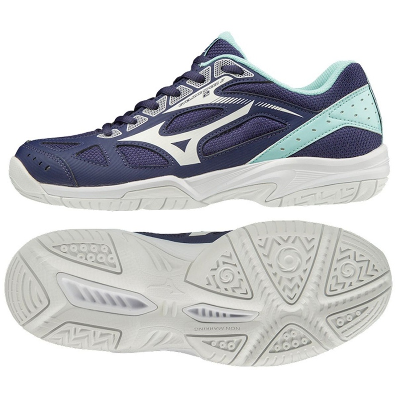 Mizuno Cyclone Speed ​​2 Jr V1GD191015 röplabda cipő sokszínű sötétkék