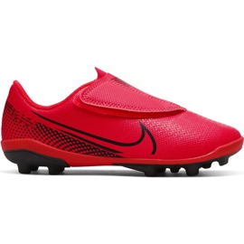 Nike Mercurial Vapor 13 Club Mg PS (V) Jr AT8162-606 futballcipő sokszínű piros Nike Mercurial Vapor 13 Club Mg PS (V) Jr AT8162-606 futballcipő sokszínű piros