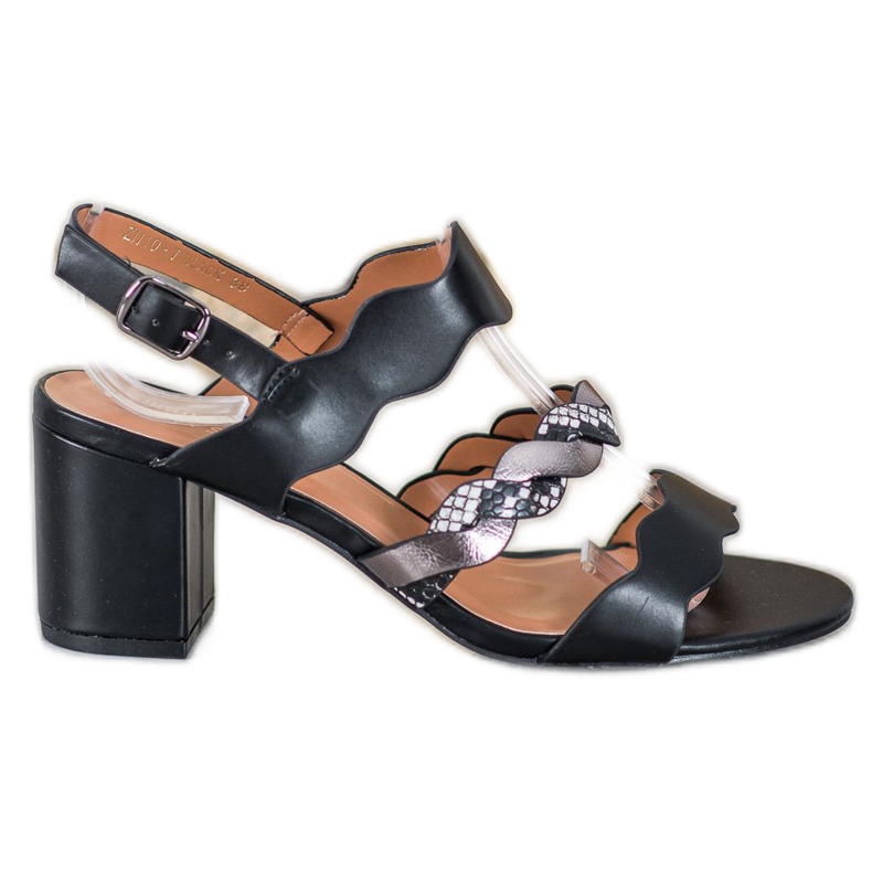 Small Swan Szandál a bárban fekete