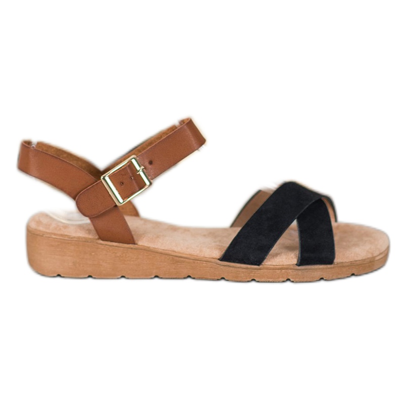 SHELOVET Stílusos szandál fekete