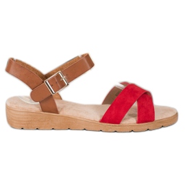 SHELOVET Stílusos szandál piros SHELOVET Stílusos szandál piros