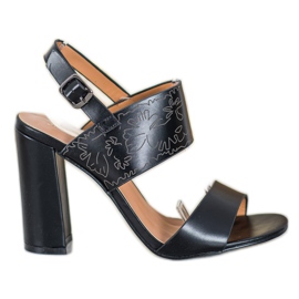 Small Swan Szandál Mintával fekete Small Swan Szandál Mintával fekete