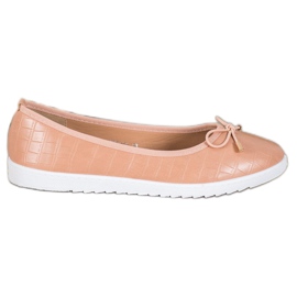 SHELOVET Öko bőr balerinák barna SHELOVET Öko bőr balerinák barna